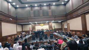 Mantan Menteri Agama (Menag) Yaqut Cholil Qoumas di ruang sidang Pengadilan Tindak Pidana Korupsi (Tipikor) Jakarta, Selasa, 11/8/2026 | Syahrul Baihaqi/Forum Keadilan