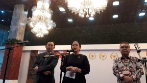 Ketua DPR RI Puan Maharani (tengah) di Kompleks Parlemen, Senayan, Jakarta, Rabu, 12/8/2026 | Novia Suhari/Forum Keadilan