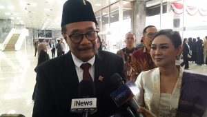 Ketua DPP PDI Perjuangan Bidang Ideologi dan Kaderisasi Djarot Saiful Hidayat di Kompleks Parlemen, Senayan, Jakarta, Jumat, 14/8/2026 | Novia Suhari/Forum Keadilan