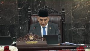 Ketua MPR RI Ahmad Muzani dalam Sidang Tahunan MPR RI bersama DPR dan DPD dengan agenda laporan kinerja lembaga-lembaga negara yang akan disampaikan Presiden Prabowo Subianto yang digelar Jumat, 14/8/2026 | YouTube Sekretariat Presiden