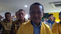 Menteri Energi dan Sumber Daya Mineral (ESDM) sekaligus Ketua Umum Partai Golkar Bahlil Lahadalia di Kantor DPP Partai Golkar, Jakarta Barat, Selasa, 18/8/2026 | Muhammad Reza/Forum Keadilan