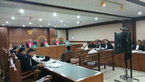 Sidang pemeriksaan saksi dua pengusaha rokok Martinus Suparman dan Johan Sugiharto di kasus suap pejabat Ditjen Bea Cukai di Pengadilan Tipikor Jakarta, Selasa, 18/8/2026 | Syahrul Baihaqi/Forum Keadilan