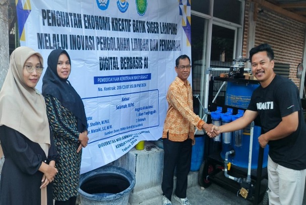 Teknologi Pengolah Limbah dan AI Dorong Batik Siger Lampung Lebih Hijau