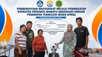 Kegiatan bertajuk Pemberdayaan Masyarakat melalui Peningkatan Kapasitas Produksi Mamayu Bakehouse dengan Penerapan Teknologi Mixer Spiral | Ist