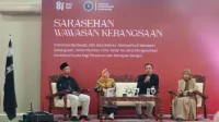 Jemaat Muslim Ahmadiyah Indonesia (JAI) menggelar Sarasehan Wawasan Kebangsaan di Baitul ‘Affiyat untuk memperingati Hari Ulang Tahun (HUT) ke-81 Kemerdekaan Republik Indonesia di Parung, Kabupaten Bogor, pada Minggu, 23/8/2026 | Ist