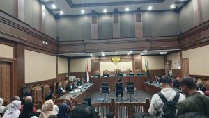 Sidang putusan sela eks Menteri Agama Yaqut Cholil Qoumas di Pengadilan Tipikor Jakarta, Kamis, 28/8/2026 | Syahrul Baihaqi/Forum Keadilan