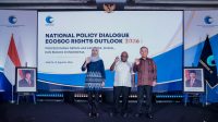 Menteri HAM Natalius Pigai saat meresmikan kajian "Human Rights Indonesia 2036" di Hotel Pullman, Jakarta Pusat, Senin, 31/8/2026 | Ist