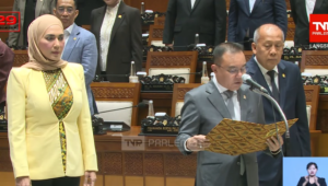 Wakil Ketua DPR RI Sufmi Dasco Ahmad bersama jajarannya di Kompleks Parlemen, Senayan, Jakarta, Selasa, 18/8/2026 | YouTube TVR Parlemen