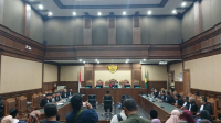 Sidang putusan sela eks Menteri Agama Yaqut Cholil Qoumas di Pengadilan Tipikor Jakarta, Kamis, 28/8/2026 | Syahrul Baihaqi/Forum Keadilan