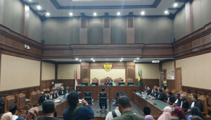 Sidang putusan sela eks Menteri Agama Yaqut Cholil Qoumas di Pengadilan Tipikor Jakarta, Kamis, 28/8/2026 | Syahrul Baihaqi/Forum Keadilan