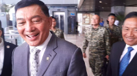 Menteri Pertahanan (Menhan), Sjafrie Sjamsoeddin di Komplek Parlemen, Senayan, Jakarta, Senin, 31/8/2026. | Novia Suhari/ Forum Keadilan