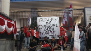 Dewan Pimpinan Cabang Gerakan Mahasiswa Nasional Indonesia Jakarta Timur (DPC GMNI JAKTIM) menggelar aksi unjuk rasa di Komisi Pemberantasan Korupsi (KPK), Markas Besar Kepolisian Republik Indonesia (Mabes Polri), dan Kejaksaan Agung Republik Indonesia (Kejagung RI), pada Selasa, 4/8/2026. | Dok DPC GMNI Jaktim