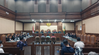 Sidang pemeriksaan saksi kasus suap Eks Ketua Ombjdsman Hery Susanto di Pengadilan Tipikor Jakarta, Kamis, 6/8/2026. | Syahrul Baihaqi/ Forum Keadilan