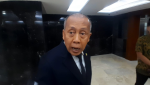 Wakil Ketua DPR RI, Saan Mustofa di Komplek Parlemen, Senayan, Selasa, 18/8/2026. | Novia Suhari/ Forum Keadilan