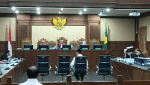 Eks Manajer LPEI Ryan Wahyudi di Pengadilan Tipikor Jakarta, Senin, 31/8/2026 | Syahrul Baihaqi/Forum Keadilan