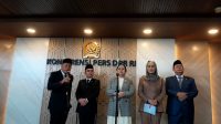 Wakil Ketua DPR RI Saan Mustopa (paling kiri) di Kompleks Parlemen, Senayan, Jakarta, Selasa, 1/9/2026 | Novia Suhari/Forum Keadilan