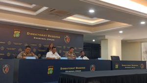 Konferensi pers di Polda Metro Jaya, Jakarta, Rabu, 2/9/2026 | Muhammad Reza/Forum Keadilan