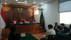 Sidang putusan banding eks Dirut BRI Ventures di Pengadilan Tinggi DKI Jakarta, Kamis, 3/9/2026 | Syahrul Baihaqi/Forum Keadilan