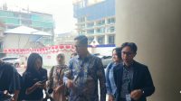 Kuasa hukum Febrie Adriansyah, Febri Diansyah di Gedung Kejagung, Selasa, 8/9/2026 | Syahrul Baihaqi/Forum Keadilan