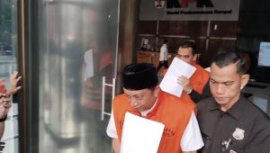 Mantan Wakil Rektor Universitas Jenderal Soedirman (Unsoed) Norman Arie Prayogo di Gedung Merah Putih KPK), Jakarta, Rabu, 9/9/2026 | Muhammad Reza/Forum Keadilan