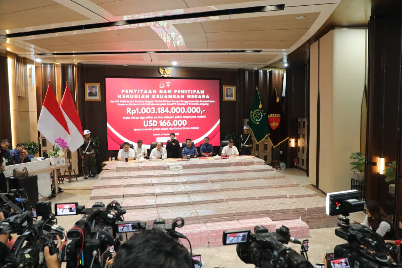 Kejagung Sita Uang Rp1 Triliun dari PT PSMI di Kasus Pemanfaatan Hutan Lampung