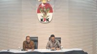 Plt Direktur Penyidikan KPK Achmad Taufik Husein dalam konferensi pers, di Gedung KPK, Jakarta, Selasa, 15/9/2026 | Muhammad Reza/Forum Keadilan