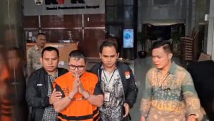 Bupati Bolaang Mongondow Utara (Bolmut) Sirajudin Lasena di Gedung KPK, Jakarta, Selasa, 22/9/2026 | Muhammad Reza/Forum Keadilan