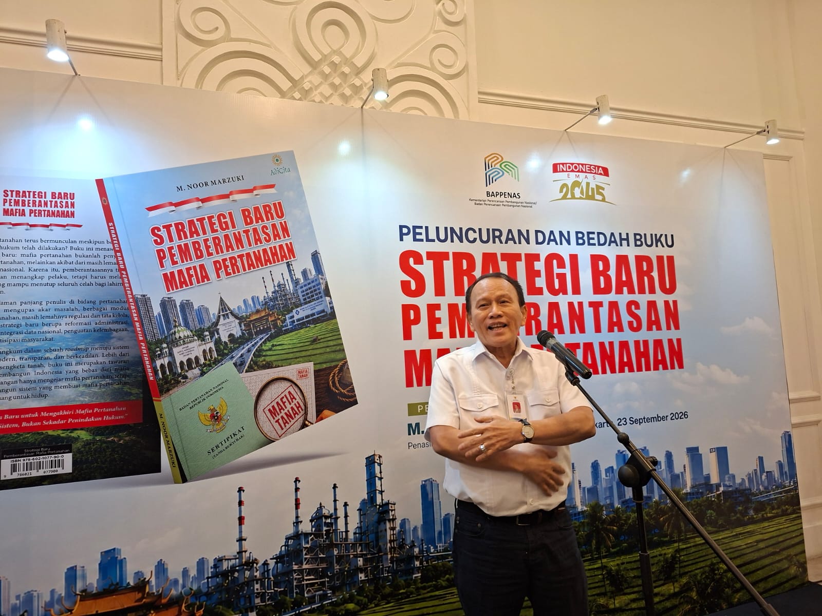Penasihat Menteri PPN Bahas Tanah Adat hingga Kasus HGB Summarecon Bogor dalam Bedah Buku Mafia Pertanahan