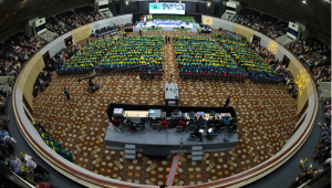 Prosesi Wisuda Perbanas Institute Tahun 2026 di Plenary Hall, Jakarta International Convention Center (JICC), Senayan, pada Selasa, 8/9/2026 | Dok. Perbanas Institute
