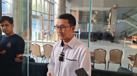 Juru Bicara KPK Budi Prasetyo di Gedung Merah Putih KPK Jakarta, Senin, 28/9/2026 | Muhammad Reza/Forum Keadilan