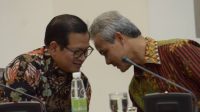Gubernur DKI Jakarta Pramono Anung (kiri) dan mantan calon presiden pada Pilpres 2024 Ganjar Pranowo | Ist