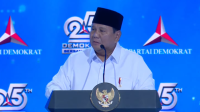 Presiden Prabowo Subianto dalam acara, Perayaan HUT ke-25 Partai Demokrat, Rabu, 9/9/2026. | Dok YouTube Demokrat