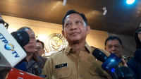 Menteri Dalam Negeri (Mendagri) Tito Karnavian di Komplek Parlemen, Senayan, Jakarta, Senin, 14/9/2026. | Novia Suhari/ Forum Keadilan