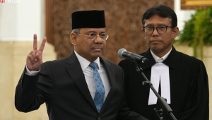 – Presiden Prabowo Subianto melantik Suahasil Nazara sebagai Menteri Keuangan menggantikan Purbaya Yudhi Sadewa dalam reshuffle kabinet pada Senin, 14/9/2026. | YouTube Sekretaiat Presiden