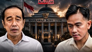 Ilustrasi Kolom Opini " Tak Perlu Nyanyian Pilu dan Merasa Teraniaya, Kalau Memang Ada Ijazahnya Tunjukkan Saja". | Ilustrasi Fajar Putra Ramadhan/ Forum Keadilan