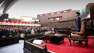 Wakil Presiden Gibran Rakabuming Raka saat menghadiri Sidang Tahunan MPR/DPR/DPD RI, di Gedung Nusantara, Jakarta, Jumat, 14/08/2026 | Instagram @setwapres.ri