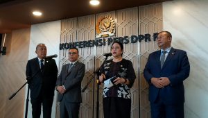 Ketua DPR RI Puan Maharani bersama jajaran di Kompleks Parlemen, Senayan, Jakarta, Kamis, 1/10/2026 | Novia Suhari/Forum Keadilan
