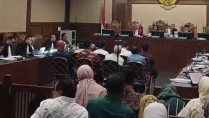 Sidang kasus dugaan korupsi kuota haji tambahan di Pengadilan Tindak Pidana Korupsi (Tipikor) Jakarta, Kamis, 1/10/2026 | Syahrul Baihaqi/Forum Keadilan