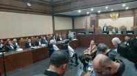 Mantan Jampidsus Kejaksaan Agung (Kejagung) Febrie Adriansyah dalam sidang kasus pemerasan dan tindak pidana pencucian uang (TPPU) di Pengadilan Tipikor Jakarta Pusat, Rabu, 7/10/2026. | Syahrul Baihaqi/ Forum Keadilan