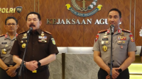 Kapolri Jenderal Suyudi Ario Seto menemui Jaksa Agung ST Burhanuddin di Gedung Utama Kejaksaan Agung (Kejagung) pada Rabu, 14/10/2026 | YouTube TV Radio Polri