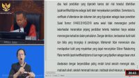 Hakim Mahkamah Konstitusi (MK) Arsul Sani di sidang putusan gugatan syarat pendidikan Wapres Gibran Rakabuming Raka, Selasa, 6/10/2026 | YouTube Mahkamah Konstitusi
