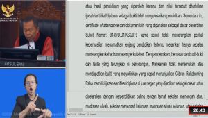 Hakim Mahkamah Konstitusi (MK) Arsul Sani di sidang putusan gugatan syarat pendidikan Wapres Gibran Rakabuming Raka, Selasa, 6/10/2026 | YouTube Mahkamah Konstitusi