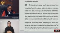 Hakim Mahkamah Konstitusi (MK) Adies Kadir di sidang putusan gugatan syarat pendidikan Wapres Gibran Rakabuming Raka, Selasa, 6/10/2026 | YouTube Mahkamah Konstitusi