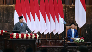 Presiden Prabowo Subianto dan Wakil presiden Gibran Rakabuming Raka saat Rapat Paripurna Pembukaan Masa Persidangan I DPR RI Tahun Sidang 2026-2027. Rapat paripurna tersebut berlangsung di Gedung Nusantara, Jakarta, pada Jumat, 14 Agustus 2026. | Dok BPMI Setpres/Muchlis Jr