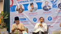 Diskusi Publik Catatan Dua Tahun Prabowo-Gibran: Capaian, Refleksi, dan Evaluasi di Sadjoe Café & Resto, Tebet, Jakarta Selatan, Senin, 19/10/2026 | Muhammad Reza/Forum Keadilan