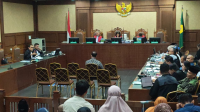 Khalid Baslamah saat menjadi saksi di ruang sidang Pengadilan Tipikor Jakarta, Selasa, 20/10/2026 | Syahrul Baihaqi/Forum Keadilan