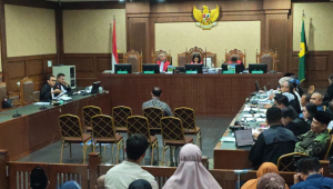 Khalid Baslamah saat menjadi saksi di ruang sidang Pengadilan Tipikor Jakarta, Selasa, 20/10/2026 | Syahrul Baihaqi/Forum Keadilan