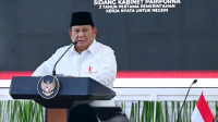 Presiden Prabowo Subianto memimpin Sidang Kabinet Paripurna (SKP) Dua Tahun Pertama Pemerintahan Kerja Nyata untuk Negeri di halaman tengah Kompleks Istana Kepresidenan Jakarta, pada Rabu, 21 Oktober 2026. | Dok Sekretariat Prsiden RI