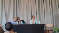 Pengamat Politik dan Militer Universitas Nasional (UNAS) Selamat Ginting (paling kanan), di Jakarta, Rabu, 21/10/2026 | Novia Suhari/Forum Keadilan
